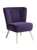 58 aufm Kessel SESSEL Kassi Bezug Veloursstoff Buche natur / violett