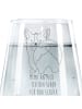 Mr. & Mrs. Panda Trinkglas Corgi Po mit Spruch in Transparent