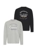 BLEND Langarmshirt BHBenap 2er-Pack in Schwarz