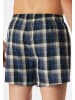 Schiesser Boxershorts Web in Blau / grau