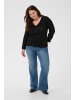 KAFFE curve Strickpullover KCshiana Loose fit in Black Deep