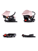 Chipolino Set Babyschale Isofix Aura in rosa