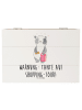 Mr. & Mrs. Panda Aufbewahrungsbox Tante Shopping mit Spruch in Weiß
