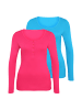 H.I.S Langarmshirt in pink, petrol