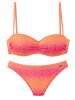Buffalo Bügel-Bandeau-Bikini in pink-orange