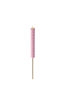 MARELIDA LED Solar Stabkerze Twist Deko Gartenstecker H: 106cm in rosa
