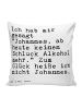 Mr. & Mrs. Panda 40x40 Kissen Ich hab mir gesagt... mit Spruch in Weiß
