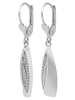 Adeliás Damen Ohrringe – Ohrhänger aus 925 Silber mit Zirkonia in silber