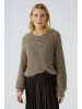 Oui Pullover in smokey taupe