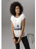 Aniston SELECTED Blusenshirt in weiß-hellblau-dunkelblau