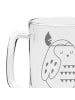 Mr. & Mrs. Panda Gravur Bierkrug Eule Federschmuck ohne Spruch in Transparent