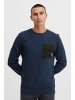 11 Project Rundhalspullover PRPelle in Blau