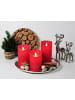 JACK LED Echtwachskerze 12,5cm mit Timer in Rot