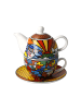Goebel Tea for One " Romero Britto Garden " in Britto-Garden