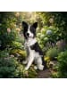 relaxdays Gartendeko Figur Hund XXL "Collie" - (B)34.5 x (H)68 x (T)43 cm