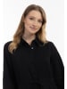 usha WHITE LABEL Damen Maxikleid Aus Baumwolle in Schwarz