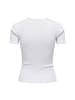 ONLY T-Shirt 1er Pack in Weiß