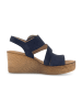 Gabor Keilsandaletten in Blau