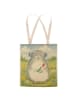 Mr. & Mrs. Panda Tote Bag Chinchilla Blume Design ohne Spruch in Weiß