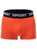 Superdry Boxershort 3er Pack in Schwarz/Grau/Orange