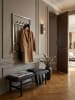 KADIMA DESIGN Wandgarderobe Metall Silber 60x100x7,5cm Design Flurgarderobe Stahl
