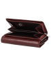 Esquire Toscana Geldbörse RFID Schutz Leder 14 cm coffee