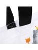 Mr. & Mrs. Panda Tasche Katze König mit Spruch in Weiß