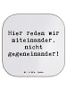 Mr. & Mrs. Panda Bierdeckel Spruch Konflikte friedlich lösen mit... in Weiß