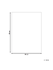 Beliani Badematte GOELA in Weiß - (W) 60 x (L) 90 cm
