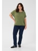 KAFFE curve Kurzarm-Bluse KCami Loose fit in Ivy Green