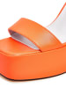 CESARE GASPARI Hochhackige Sandalen in Orange