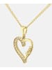 Vanlere Halskette mit Anhänger aus 375 Gelbgold mit Zirkonia Herz-Design