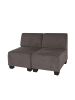 MCW Modular 2-Sitzer Sofa Moncalieri, Braun, ohne Armlehnen