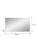 ebuy24 Spiegel Vaga Weiß 83 x 2 cm