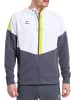 erima Squad Trainingsjacke mit Kapuze in weiss/slate grey/bio lime