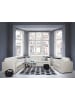 Beliani 3-Sitzer Sofa HELSINKI in Weiß/Silber - (W) 186 x (H) 72 x (L) 76 cm