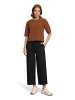 BETTY & CO Strickpullover mit Rundhalsausschnitt in Dark Brown Melange