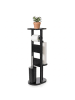 relaxdays WC Garnitur in Schwarz - (B)30 x (H)80 x (T)18 cm