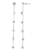 Adeliás Damen Ohrringe – Ohrstecker aus Edelstahl mit Strass Steinchen in silber