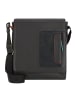 MYWALIT Umhängetasche Leder 22 cm  black/pace