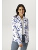 Aniston SELECTED Jerseyblazer in weiß-hellbau-blau-dunkelblau