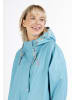 myMo Damen Oversized Regenmantel in Eisblau