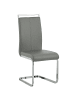 Beliani 2er-Set Esszimmerstuhl GREEDIN in Grau/Silber