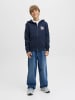 JACK & JONES Junior Kapuzensweatjacke JJELOGO SWEAT ZIPHOOD JNR in sky captain