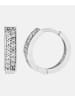 Diamant L'éternel Creolen aus 375 Weißgold mit Zirkonia