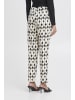 ICHI Casual Hose IHKATE Regular fit in Total Eclipse Ikat aop