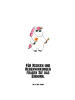 Mr. & Mrs. Panda Trinkflasche Einhorn Woodstock mit Spruch in Weiß