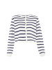 DreiMaster Damen Cardigan in WOLLWEISS MARINE STREIFEN