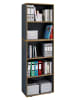 VCM  Holz Büro Regal Bücher Ordner Salia 5fach B. 60 cm in Anthrazit