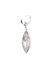 IZIA Women Set Of Pair Of Earrings And Pendant in Silver